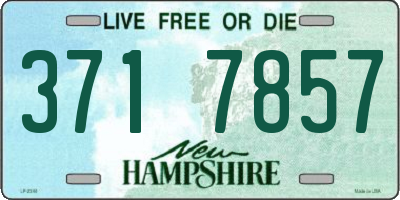 NH license plate 3717857
