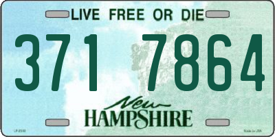 NH license plate 3717864