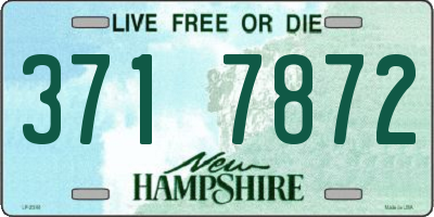 NH license plate 3717872