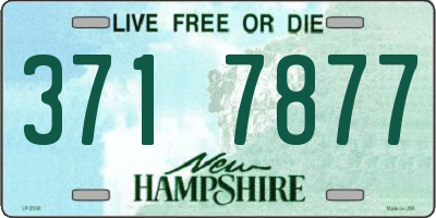 NH license plate 3717877