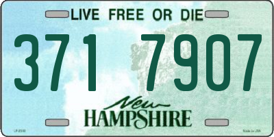 NH license plate 3717907