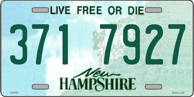 NH license plate 3717927