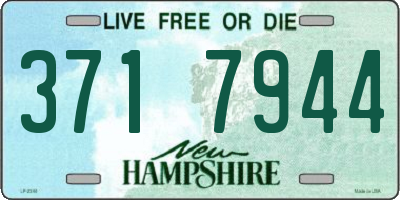 NH license plate 3717944