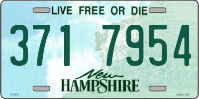 NH license plate 3717954