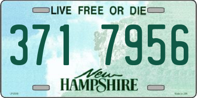 NH license plate 3717956