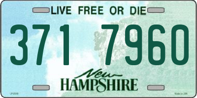 NH license plate 3717960