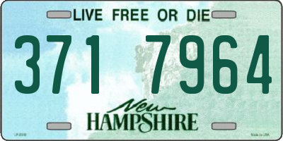 NH license plate 3717964