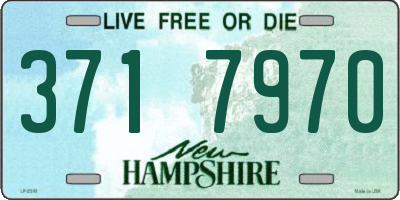 NH license plate 3717970