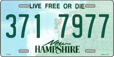 NH license plate 3717977