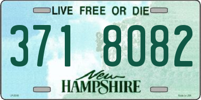 NH license plate 3718082