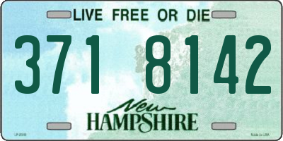 NH license plate 3718142