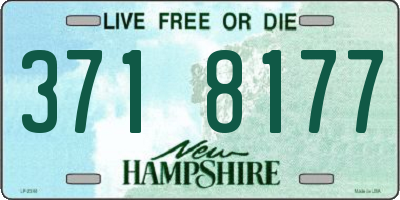 NH license plate 3718177
