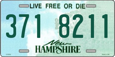 NH license plate 3718211
