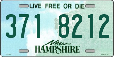 NH license plate 3718212