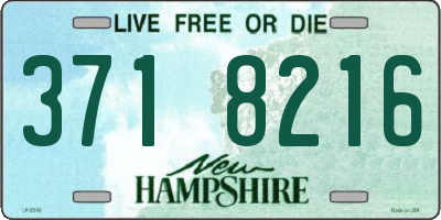 NH license plate 3718216