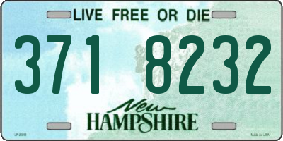 NH license plate 3718232