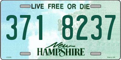 NH license plate 3718237