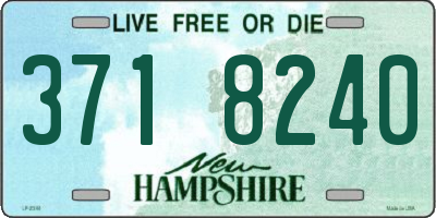 NH license plate 3718240