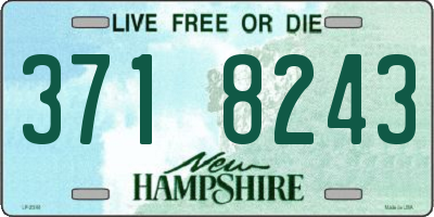 NH license plate 3718243