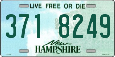 NH license plate 3718249