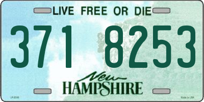 NH license plate 3718253