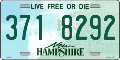 NH license plate 3718292