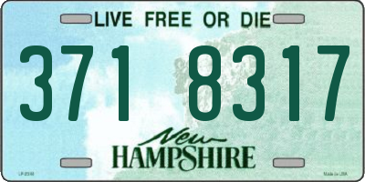 NH license plate 3718317