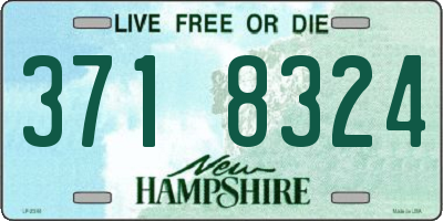 NH license plate 3718324