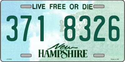 NH license plate 3718326
