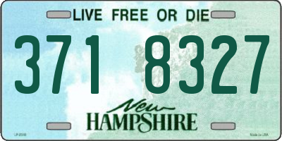 NH license plate 3718327