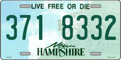 NH license plate 3718332