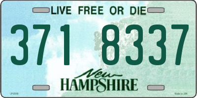 NH license plate 3718337