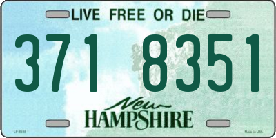 NH license plate 3718351