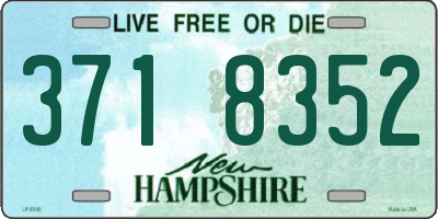 NH license plate 3718352