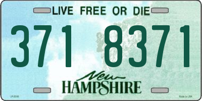 NH license plate 3718371