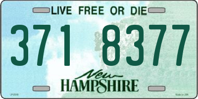 NH license plate 3718377