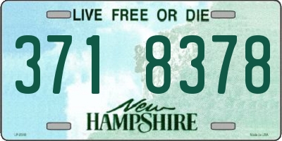 NH license plate 3718378