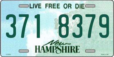 NH license plate 3718379