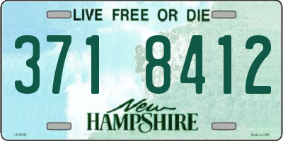 NH license plate 3718412