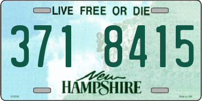 NH license plate 3718415