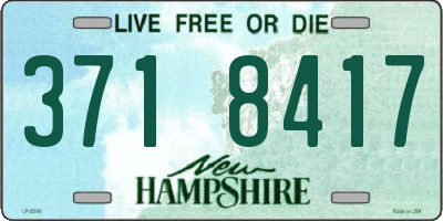 NH license plate 3718417