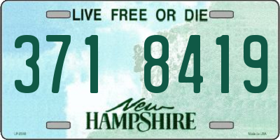 NH license plate 3718419