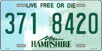 NH license plate 3718420