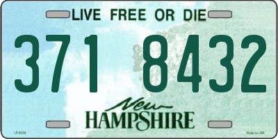 NH license plate 3718432