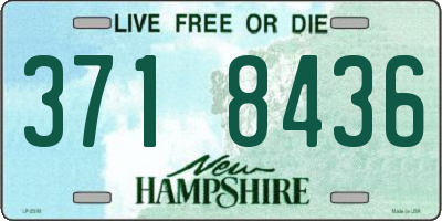 NH license plate 3718436
