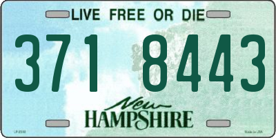 NH license plate 3718443