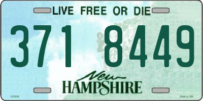 NH license plate 3718449