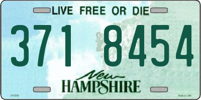 NH license plate 3718454