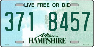 NH license plate 3718457