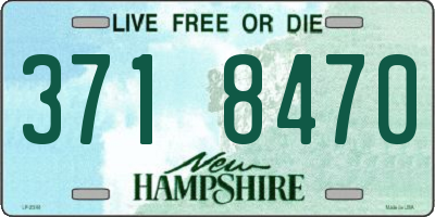 NH license plate 3718470